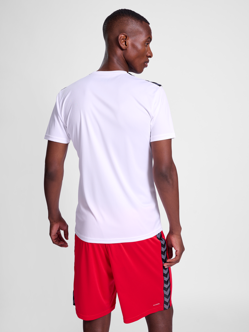 hmlAUTHENTIC PL JERSEY S/S, WHITE/TRUE RED, model