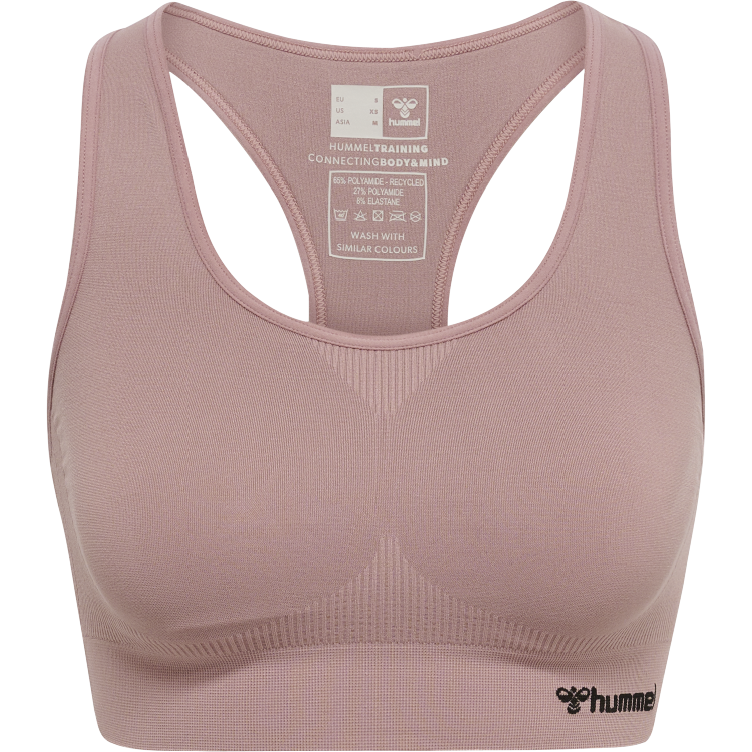 hmlTIF SEAMLESS SPORTS TOP, WOODROSE, packshot
