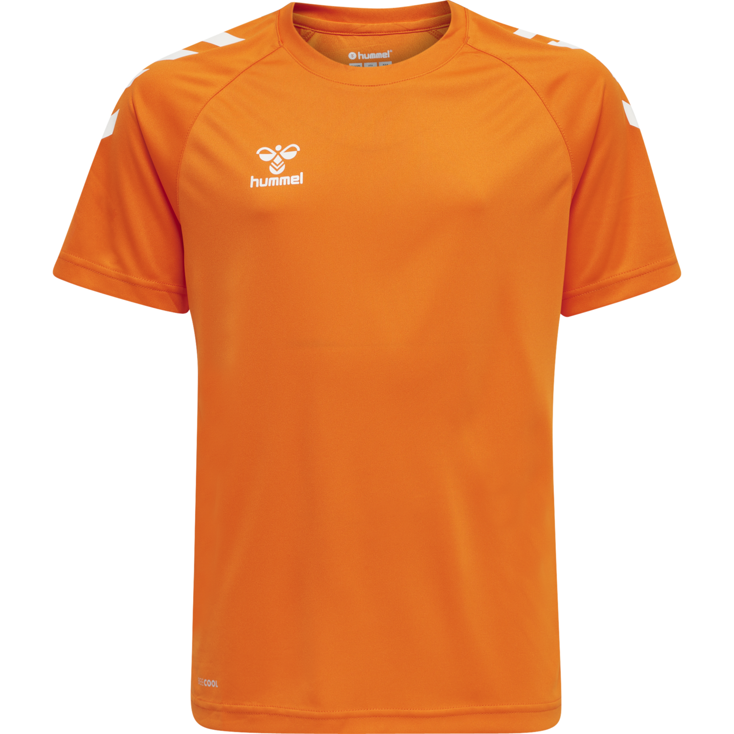 hmlCORE XK CORE POLY TEE S/S KIDS, ORANGE TIGER, packshot
