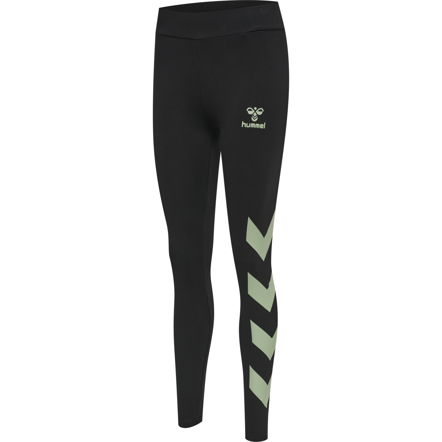 hmlSOMMER TIGHTS, BLACK/BASIL, packshot