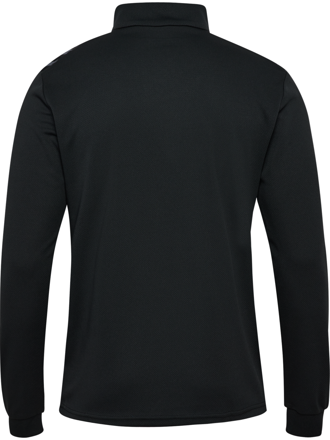 hmlAUTHENTIC HALF ZIP SWEAT, BLACK, packshot