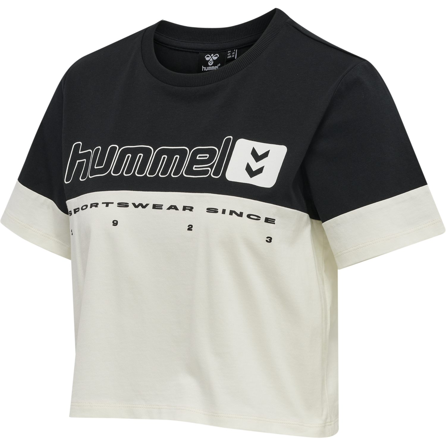 hmlLGC SIW CROPPED T-SHIRT, BLACK, packshot
