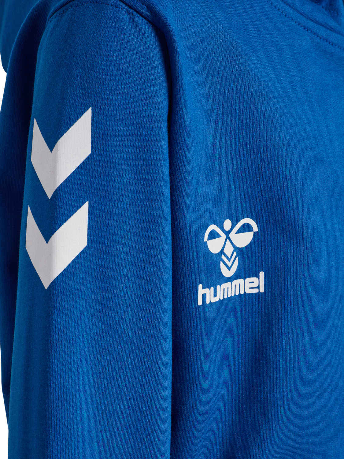 hmlGO 2.0 CHEVRON ZIP HOODIE KIDS, TRUE BLUE, packshot