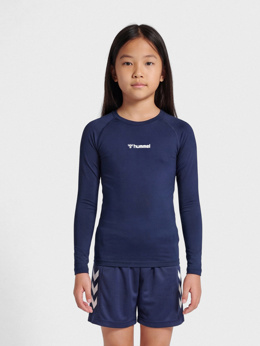 hmlBL PERFORMANCE TEE L/S KIDS, MARINE, model