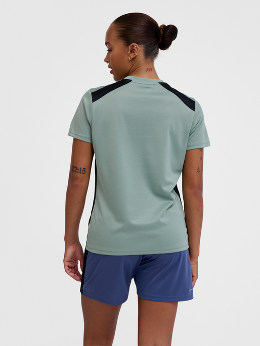 hmlMULTI PL JERSEY WOMAN, ICEBERG GREEN, model