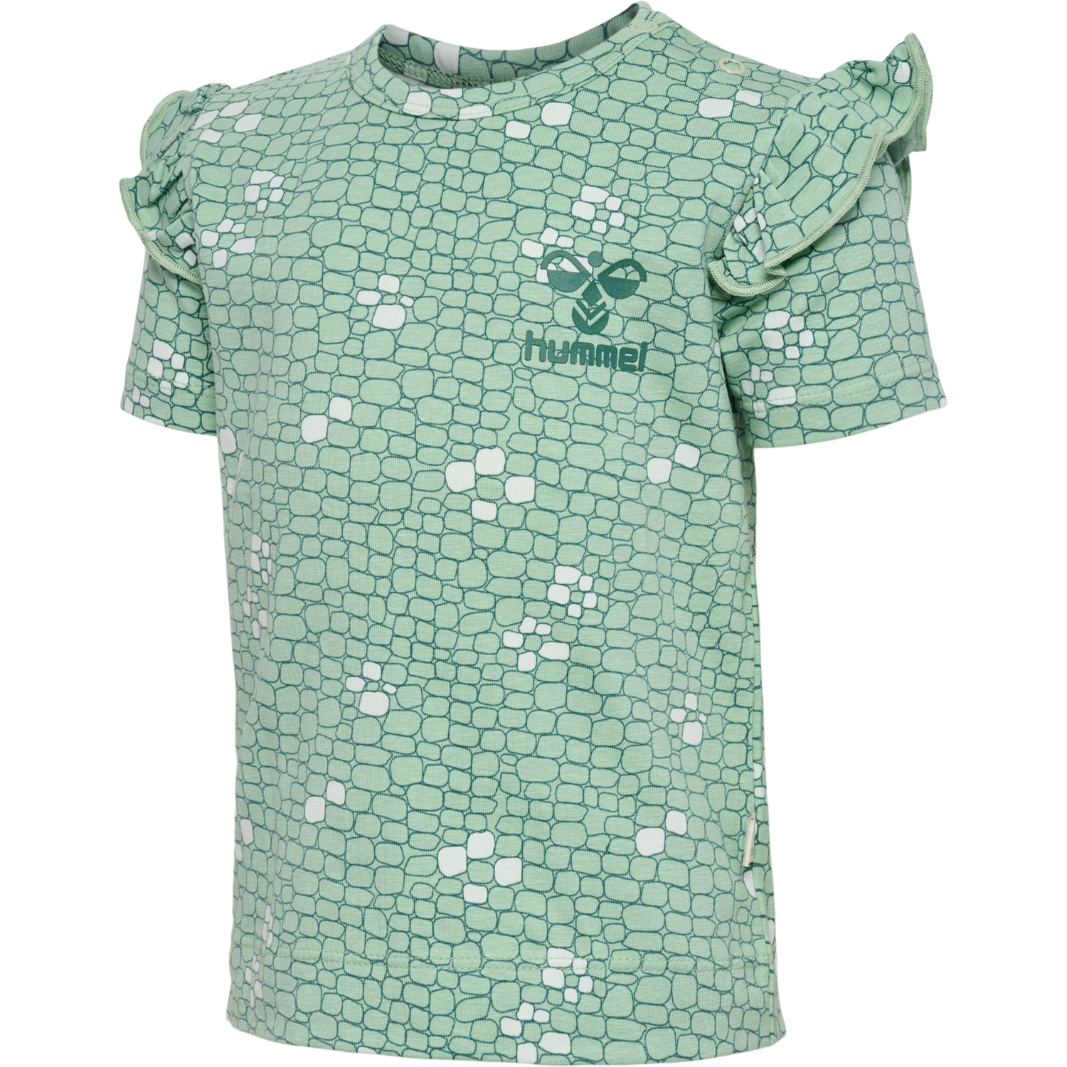 hmlZANZI T-SHIRT S/S, SILT GREEN, packshot