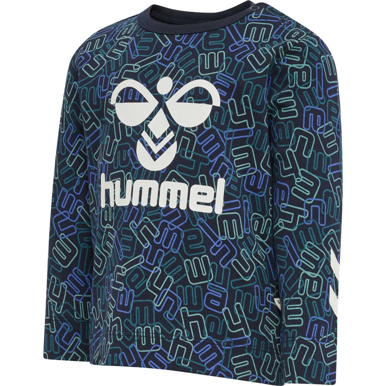 hmlOLLY T-SHIRT L/S, BLACK IRIS, packshot