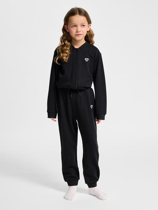 hmlJR WOOL PANTS BEE, BLACK, model