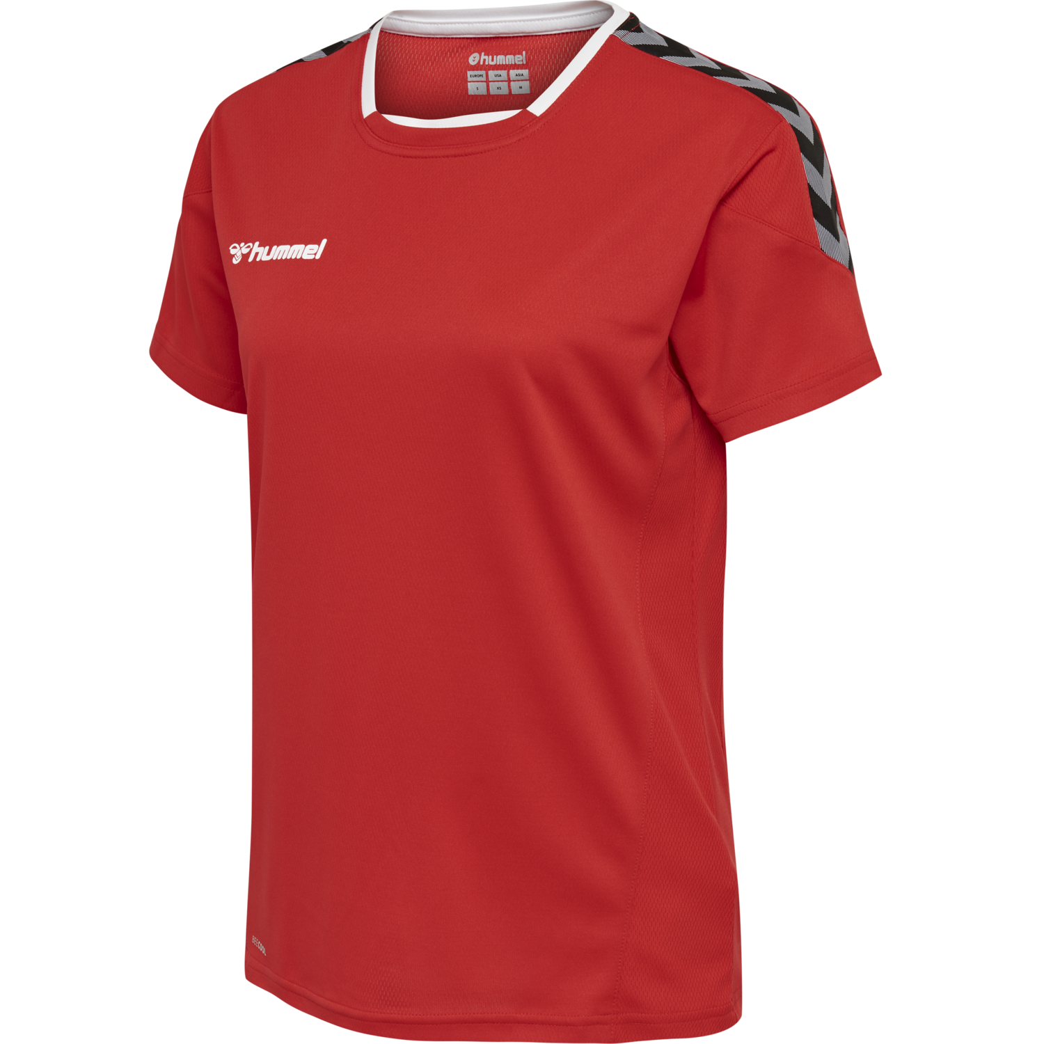 hmlAUTHENTIC POLY JERSEY WOMAN S/S, TRUE RED, packshot