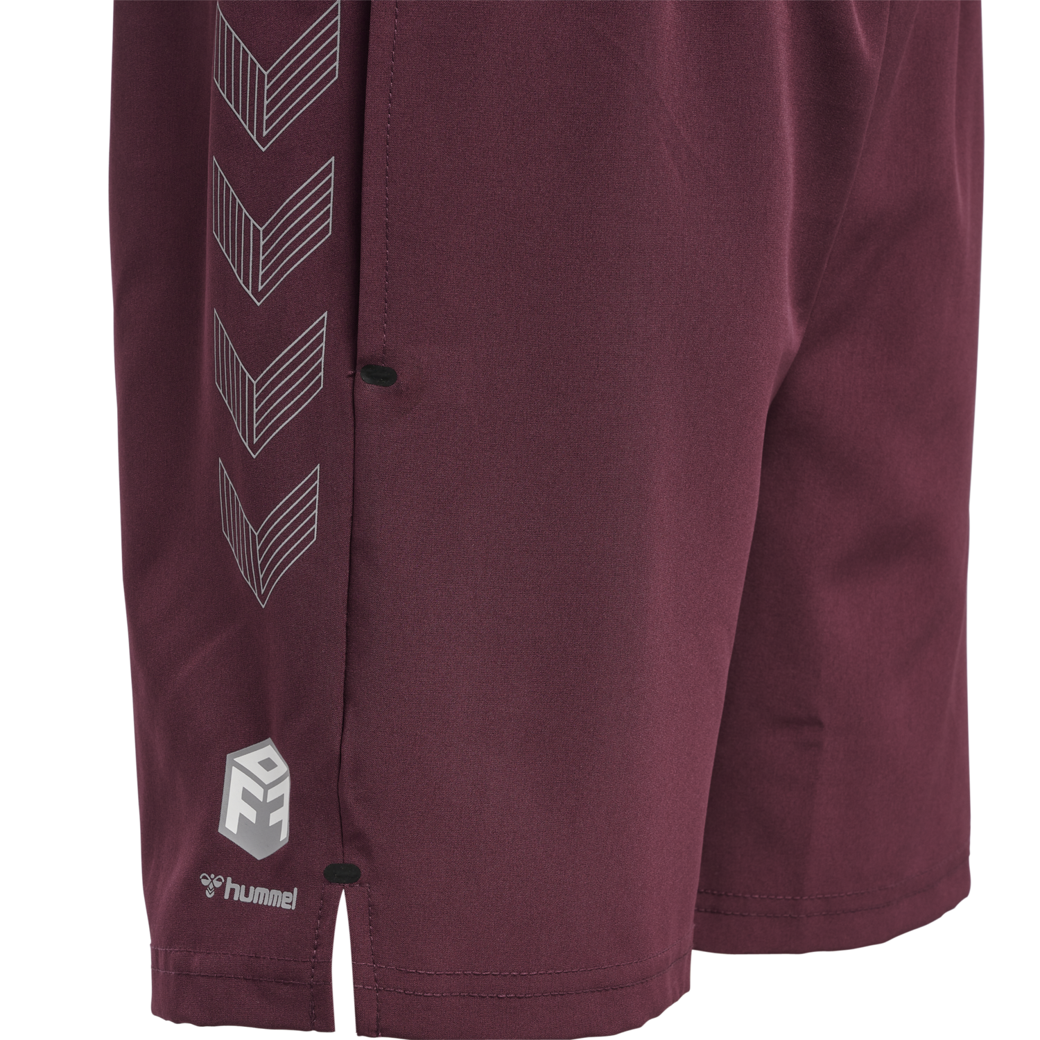 hmlMOVE GRID WOVEN SHORTS KIDS, GRAPE WINE, packshot