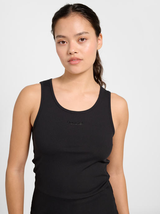 hmlPRIMA RIB TANK TOP, BLACK, model