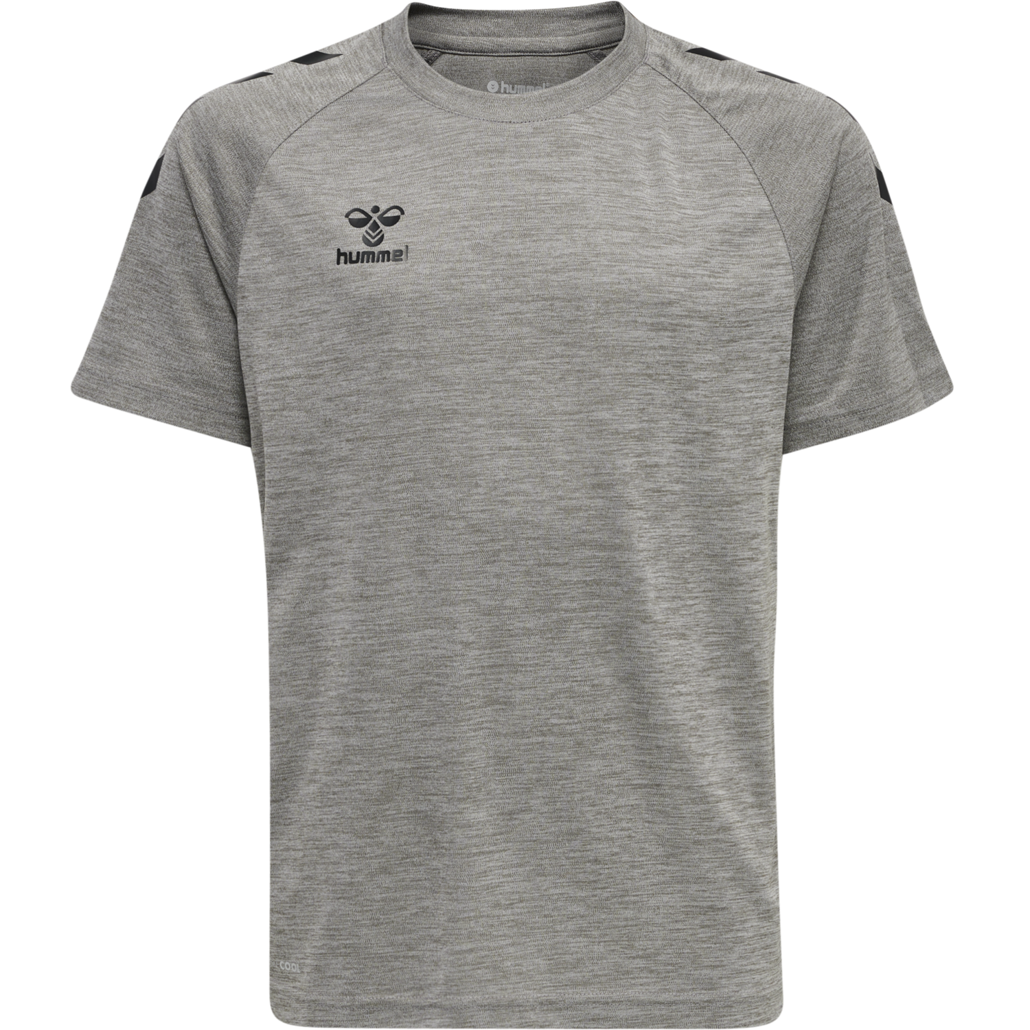 hmlCORE XK CORE POLY TEE S/S KIDS, GREY MELANGE, packshot