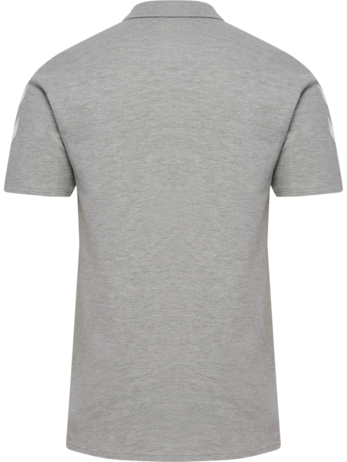 hmlGO 2.0 CHEVRON  POLO, GREY MELANGE, packshot