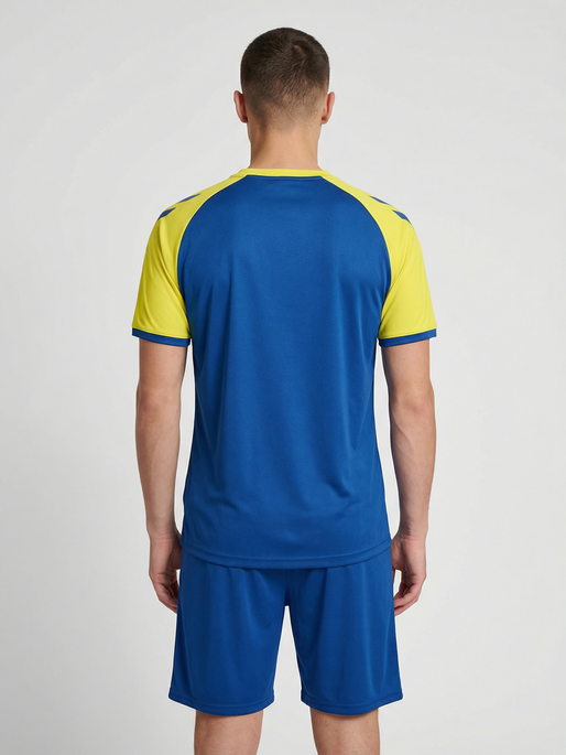 hmlMATCH LEAGUE JERSEY S/S, TRUE BLUE/BLAZING YELLOW, model