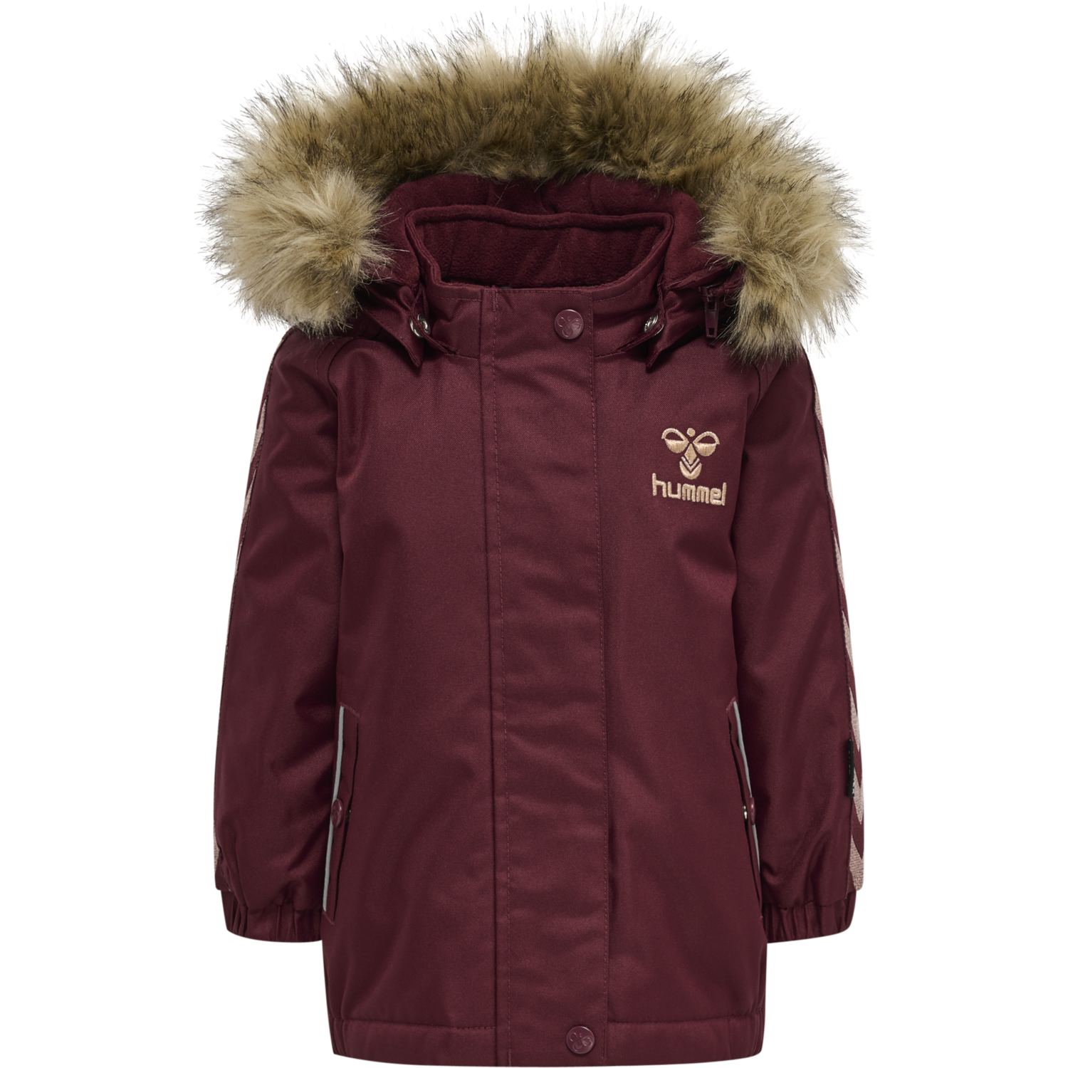 hmlCANYON TEX JACKET, WINDSOR WINE, packshot