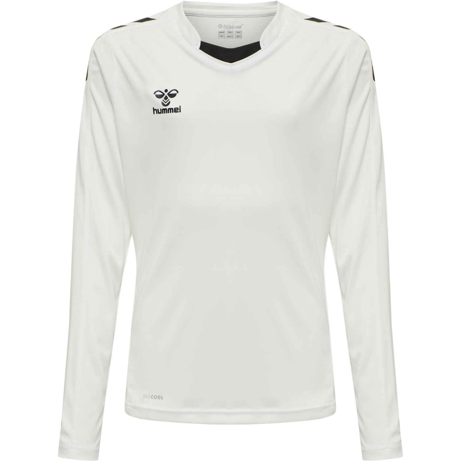 hmlCORE XK POLY JERSEY L/S KIDS, WHITE, packshot
