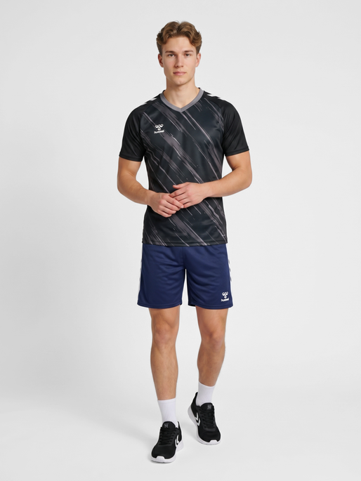 hmlMATCH SHORTS, MARINE/WHITE, model