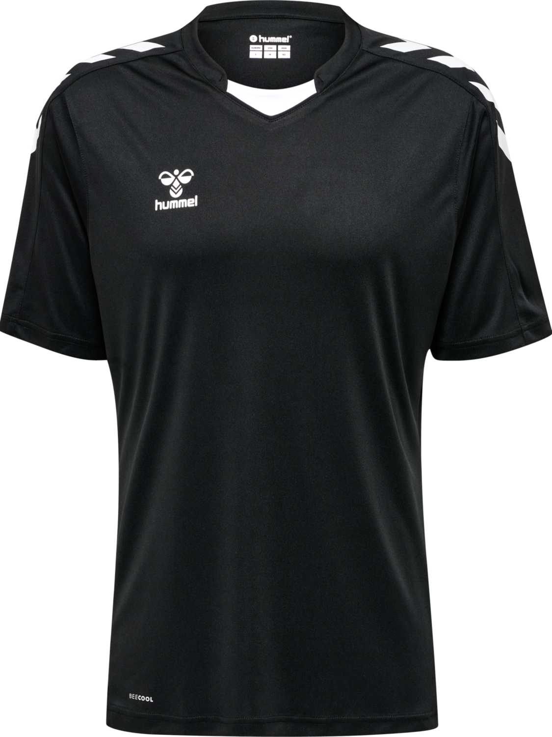 hmlCORE XK POLY JERSEY S/S, BLACK, packshot