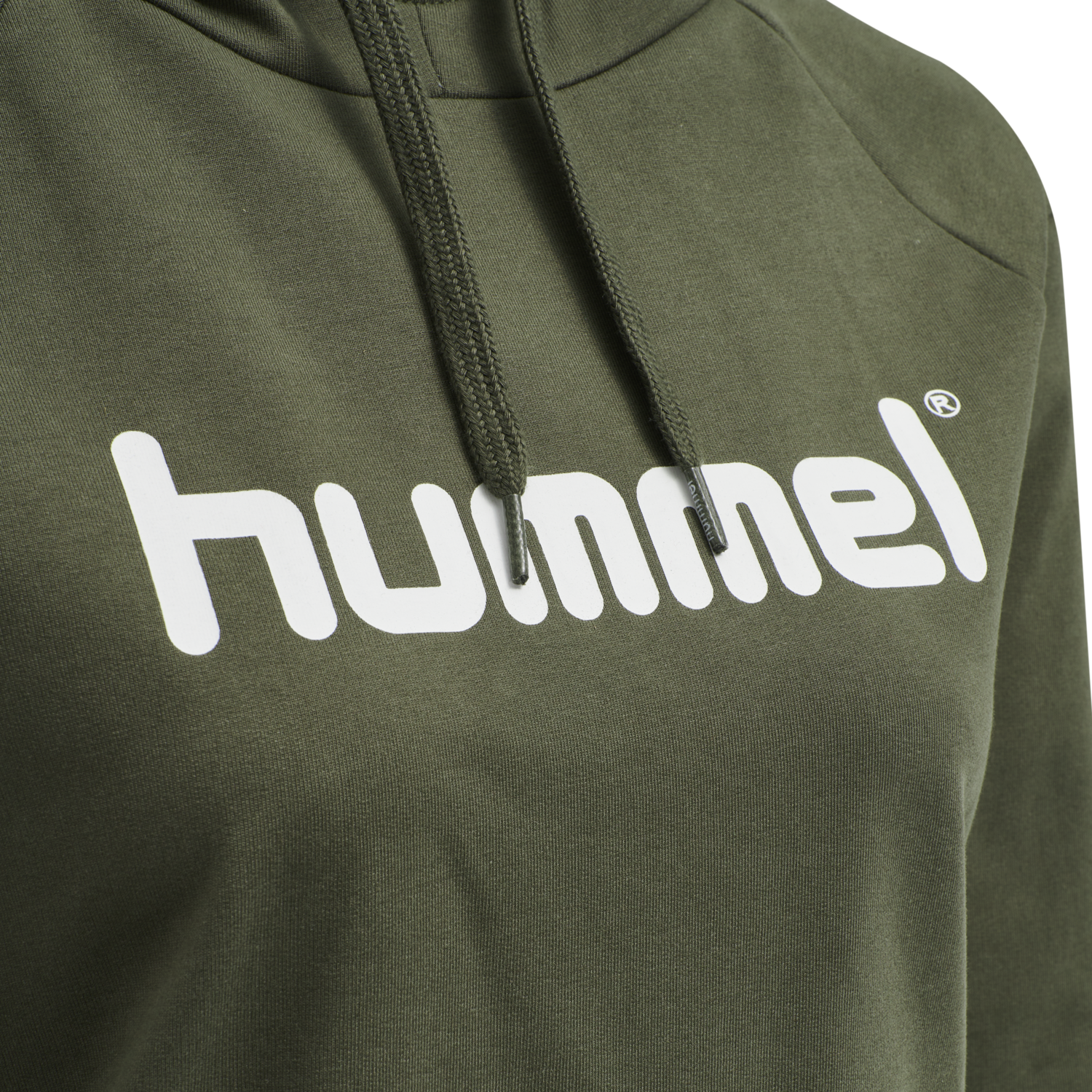 HMLGO COTTON LOGO HOODIE WOMAN, GRAPE LEAF, packshot