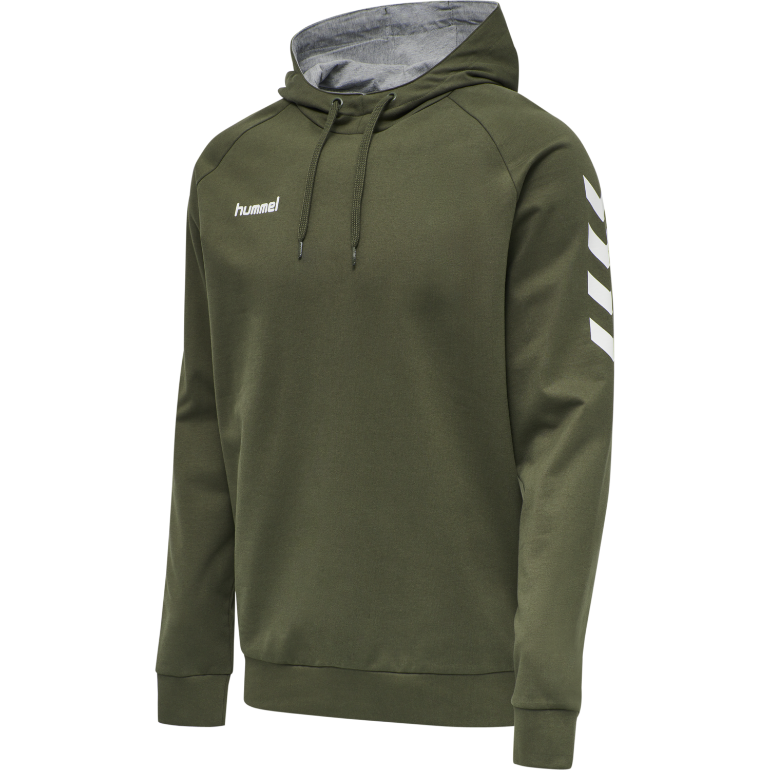 HMLGO COTTON HOODIE, GRAPE LEAF, packshot