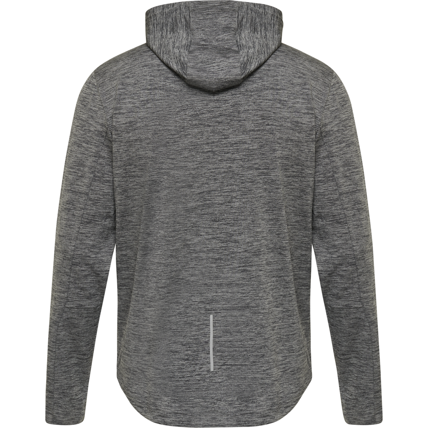 hmlASTON ZIP HOODIE, DARK GREY MELANGE, packshot