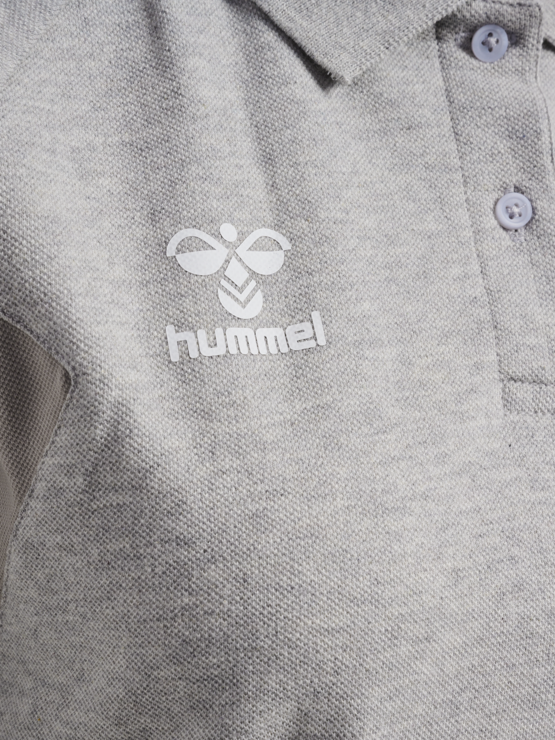 hmlTRAVEL POLO WOMAN, LIGHT GREY MELANGE, packshot