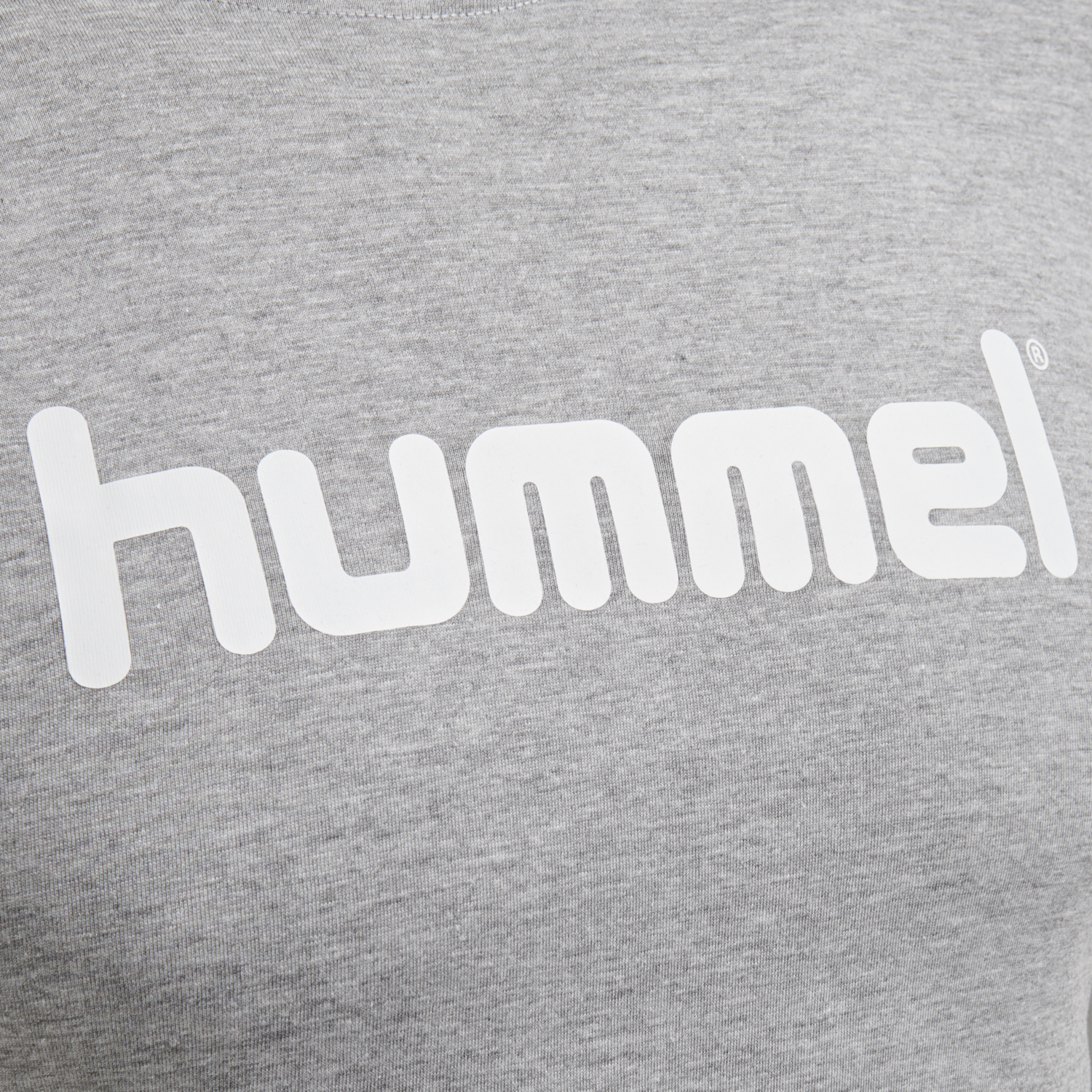HMLGO COTTON LOGO T-SHIRT WOMAN S/S, GREY MELANGE, packshot