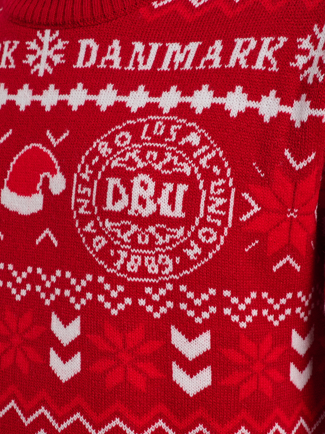 DBU FAN 25 CHRISTMAS SWEATER KIDS, TANGO RED, packshot