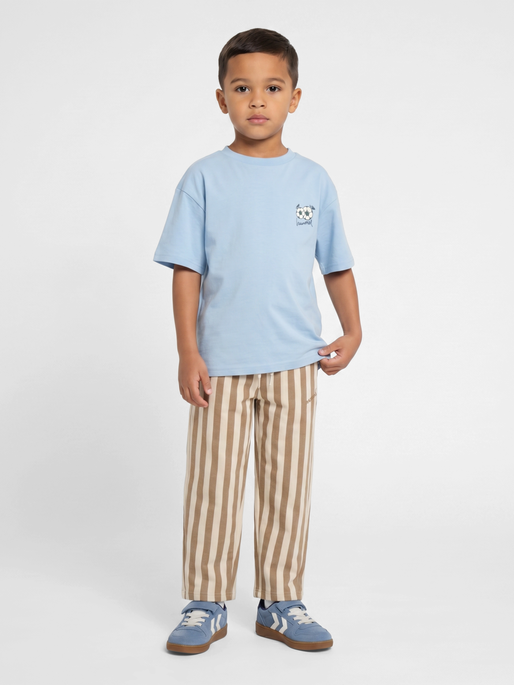 hmlMIO CROPPED PANTS, SILVER MINK, model