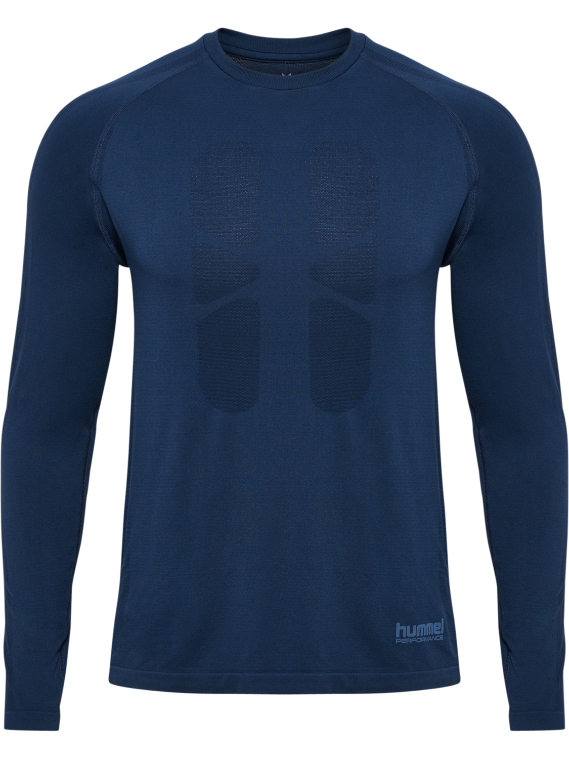 hmlHIIT SEAMLESS T-SHIRT L/S, DRESS BLUES, packshot