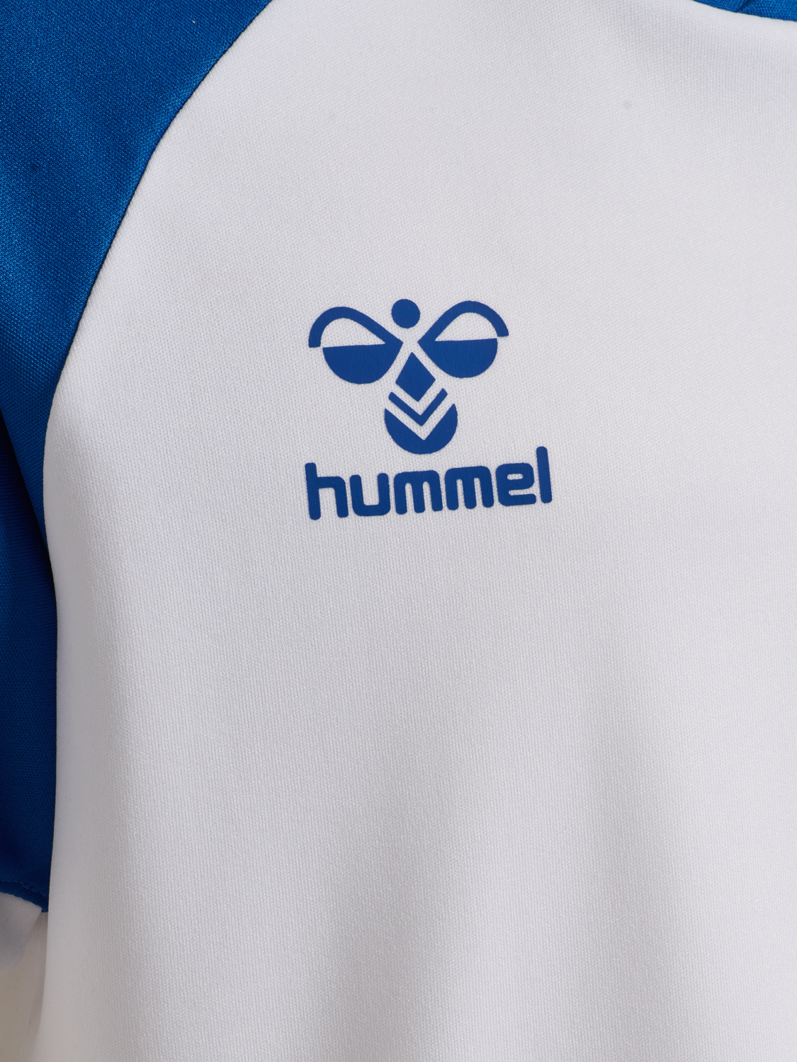 hmlMATCH LEAGUE JERSEY S/S KIDS, WHITE/TRUE BLUE, packshot