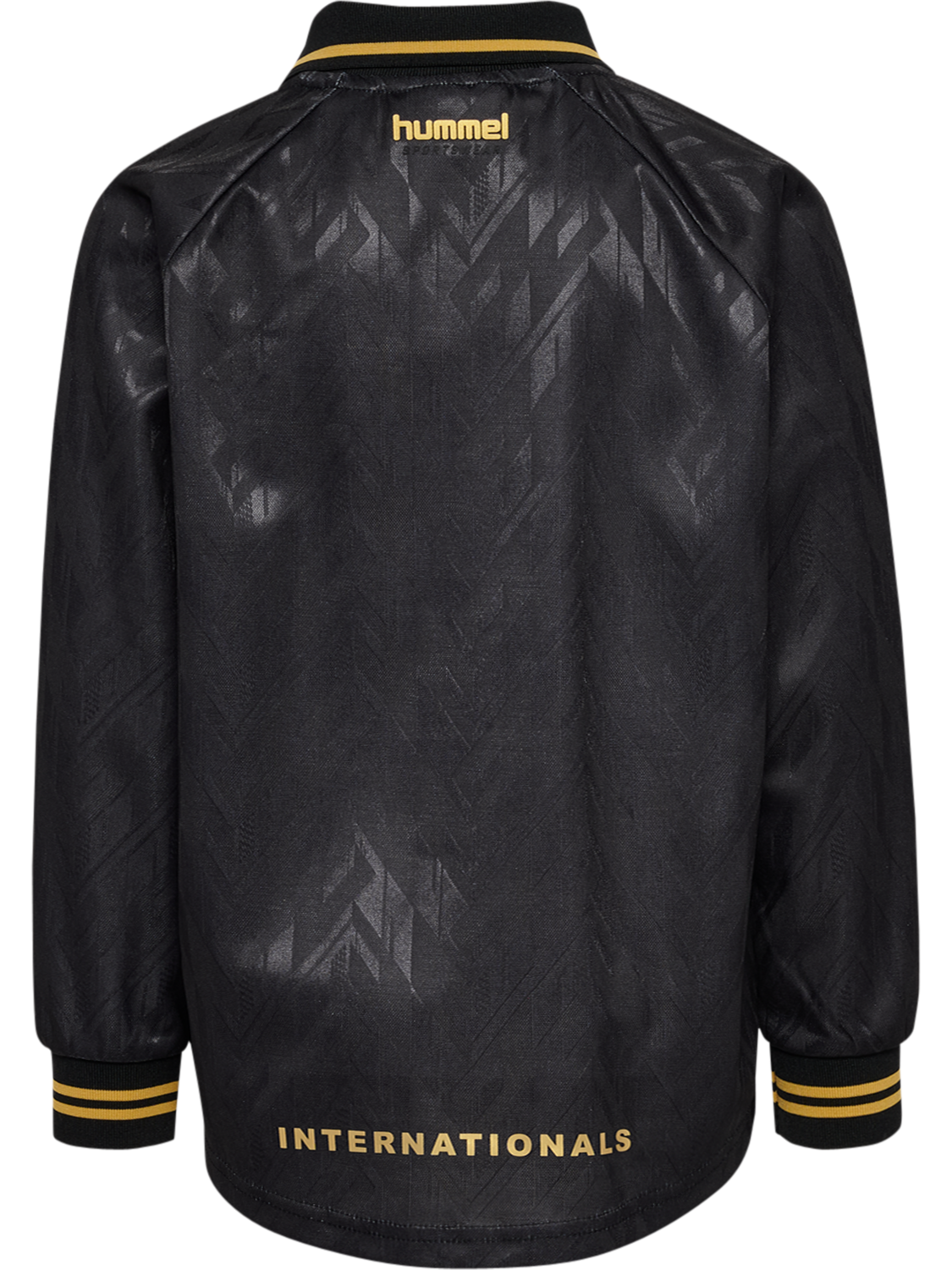 hmlJR LOOSE BAY SOCCER JERSEY L/S, BLACK, packshot