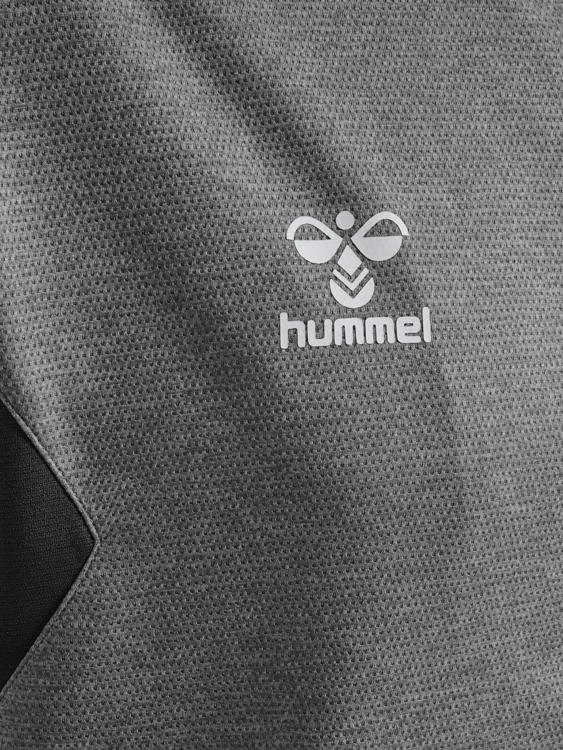 hmlAUTHENTIC PL ZIP HOODIE, GREY MELANGE, packshot