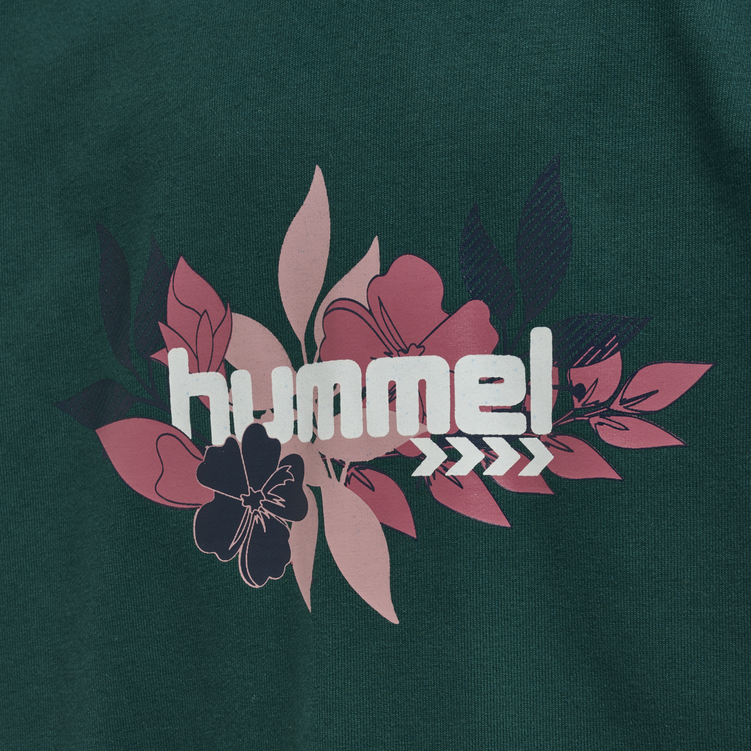 hmlSAGA HOODIE DRESS, DEEP TEAL, packshot