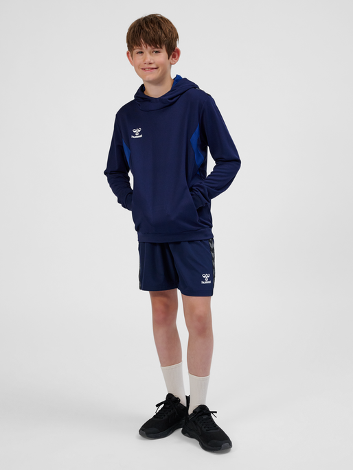 hmlAUTHENTIC PL HOODIE KIDS, MARINE, model