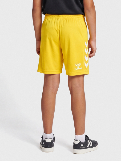 hmlCORE XK POLY SHORTS KIDS, SPORTS YELLOW, model