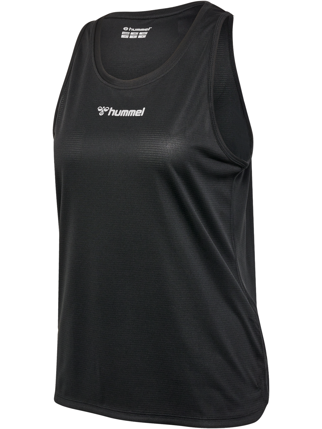 hmlRUN SINGLET S/L WOMAN, BLACK, packshot