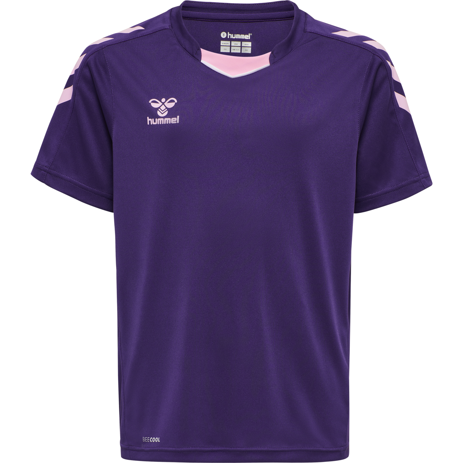 hmlCORE XK POLY JERSEY S/S KIDS, ACAI, packshot