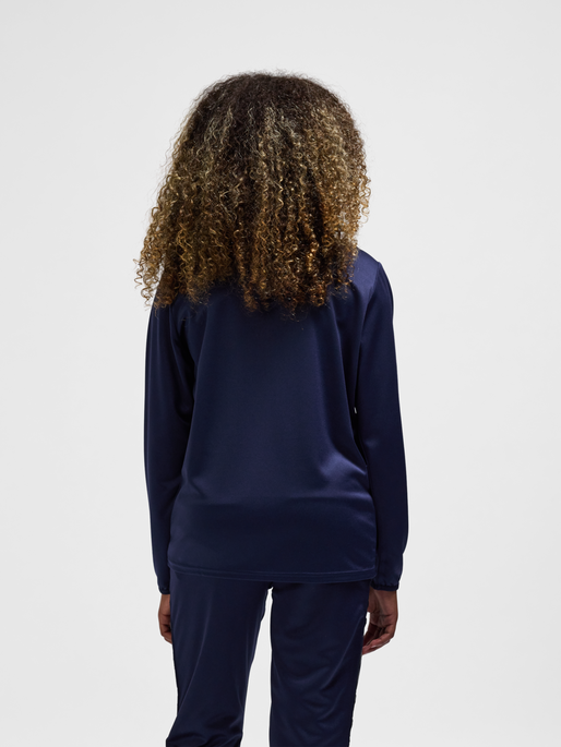 hmlESSENTIAL TRACK JACKET KIDS, MARINE, model