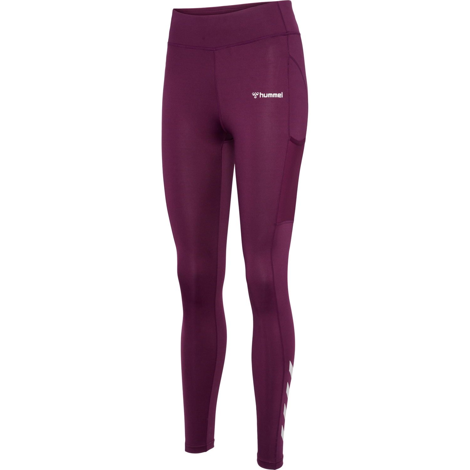 hmlMT CHIPO MID WAIST TIGHTS, GRAPE WINE, packshot