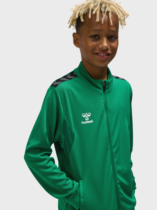 hmlAUTHENTIC PL ZIP JACKET KIDS, JELLY BEAN, model