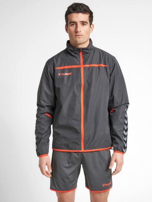 hmlAUTHENTIC TRAINING JACKET, ASPHALT, model