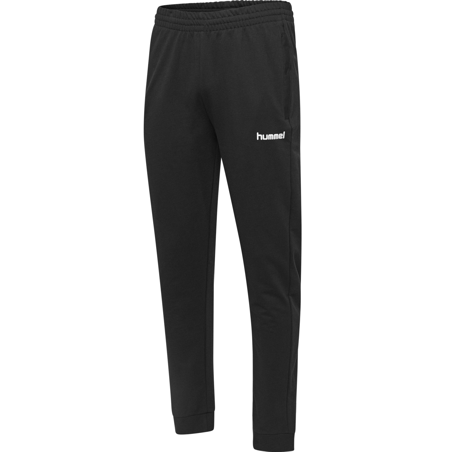 HMLGO KIDS COTTON PANT, BLACK, packshot