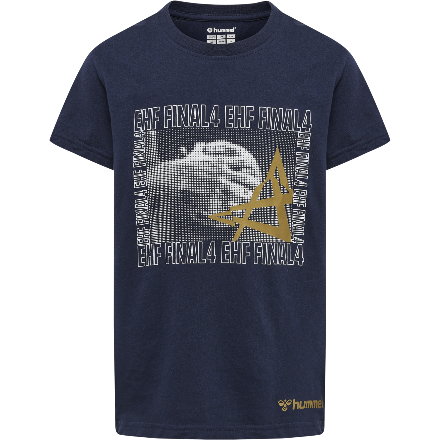 EHF CL FINAL4 T-SHIRT S/S, MARINE, packshot