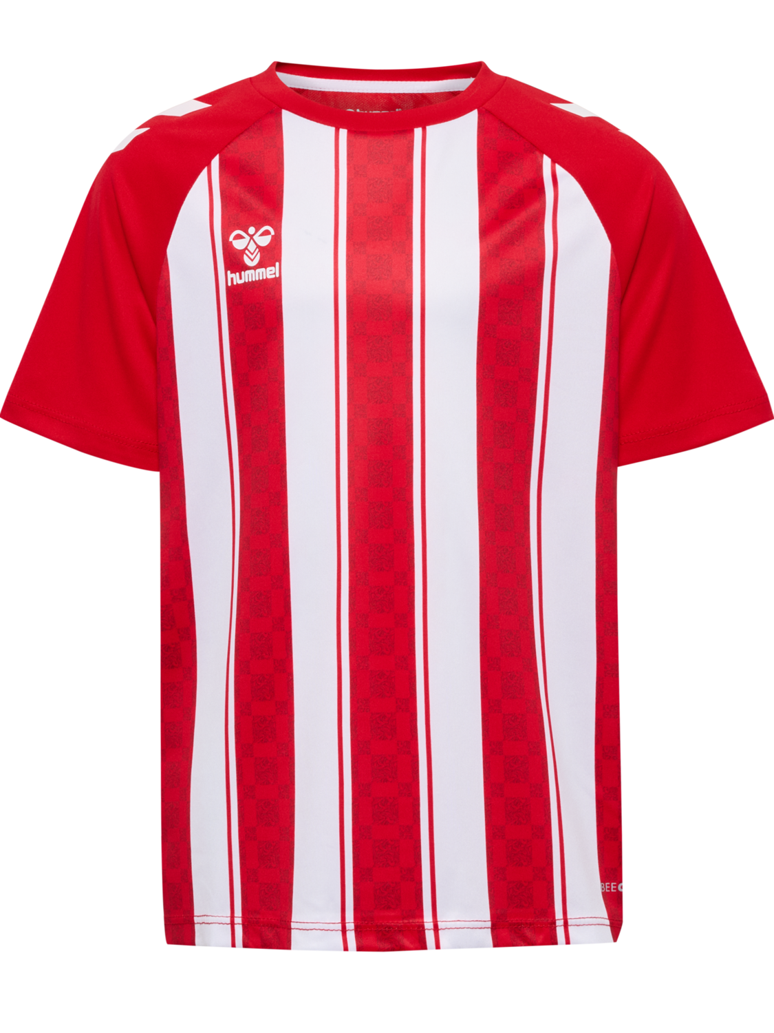 hmlMATCH STRIPED JERSEY S/S KIDS, TRUE RED/WHITE, packshot