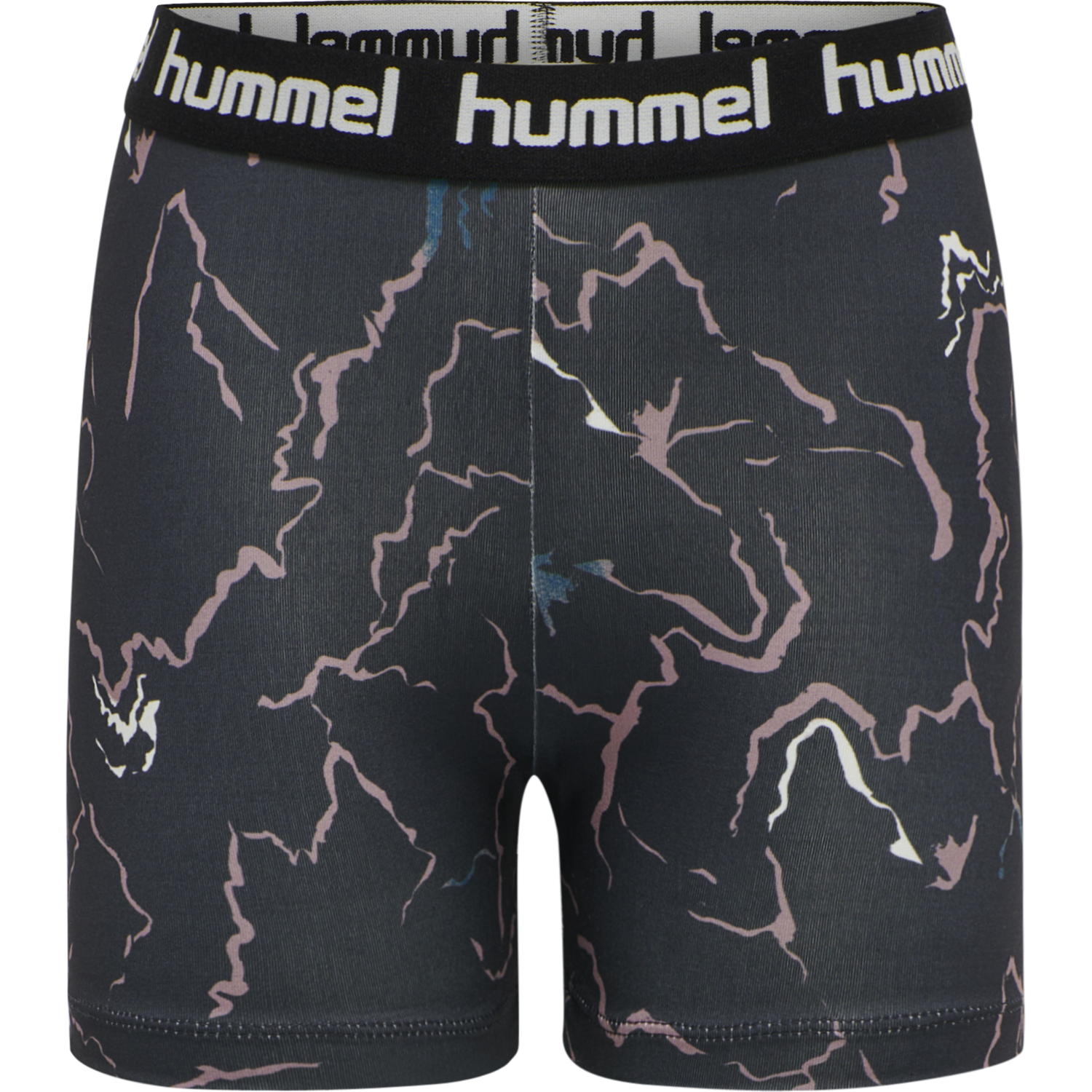 hmlMIMMI TIGHT SHORTS, CAVIAR/TWILIGHT MAUVE, packshot