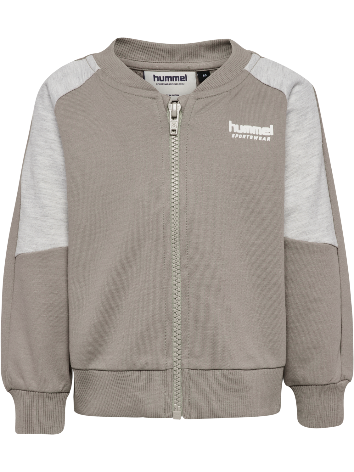 hmlMINI LOOSE BLOCK ZIP JACKET, ROCK RIDGE, packshot