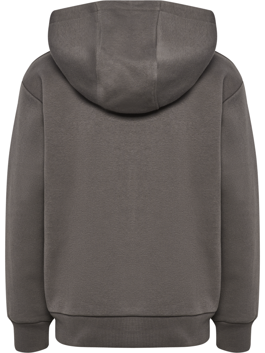 hmlJR LOOSE ZIP HOODIE BEE, DARK GULL GRAY, packshot