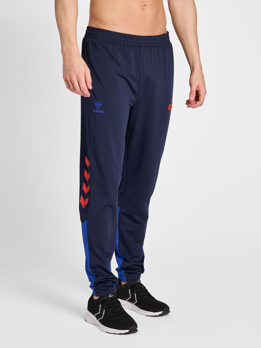 hmlPRO GRID GK SWEATPANTS, MARITIME BLUE/SURF THE WEB, model