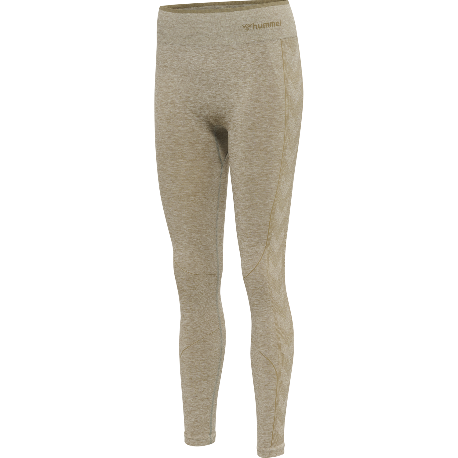 hmlMT UNA SEAMLESS MID WAIST TIGHTS, VETIVER MELANGE, packshot